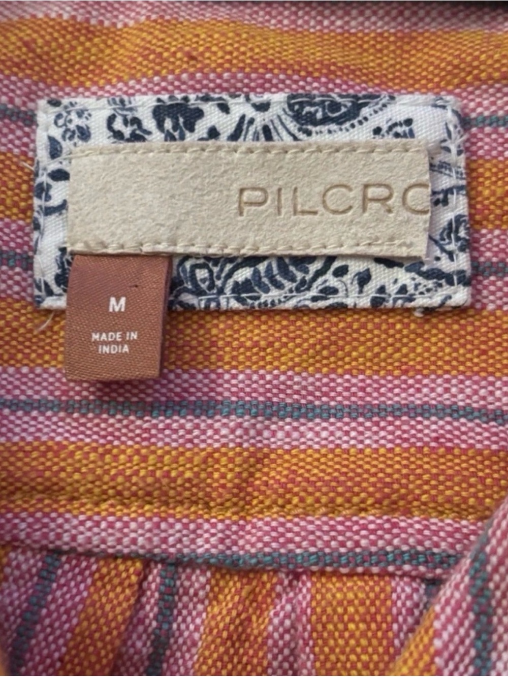 Pilcro Anthropologie Oxford Tunic Striped Button Down Size M - Picture 6 of 10